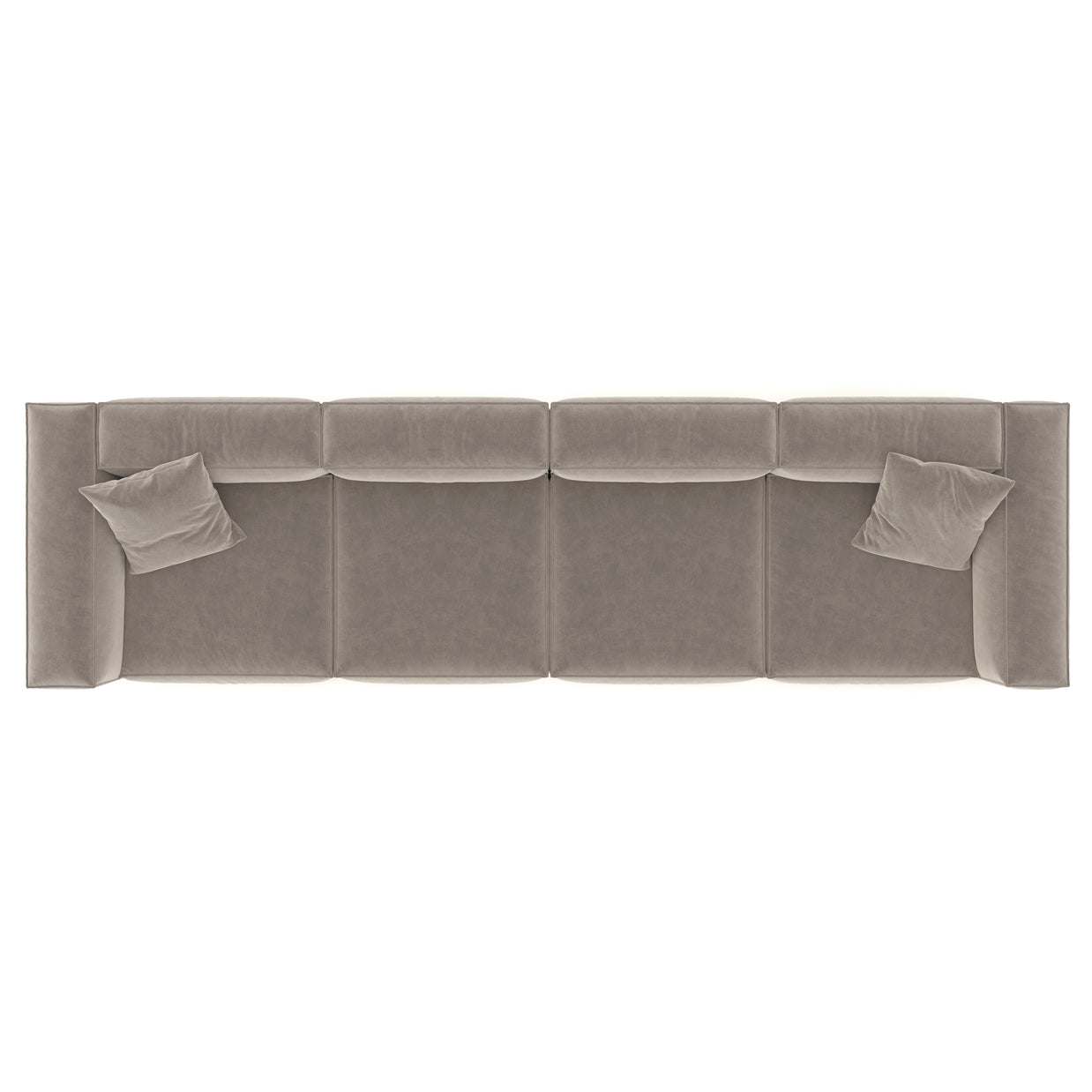Eleanor Modular Sofa – Velvet Collection – Champagne