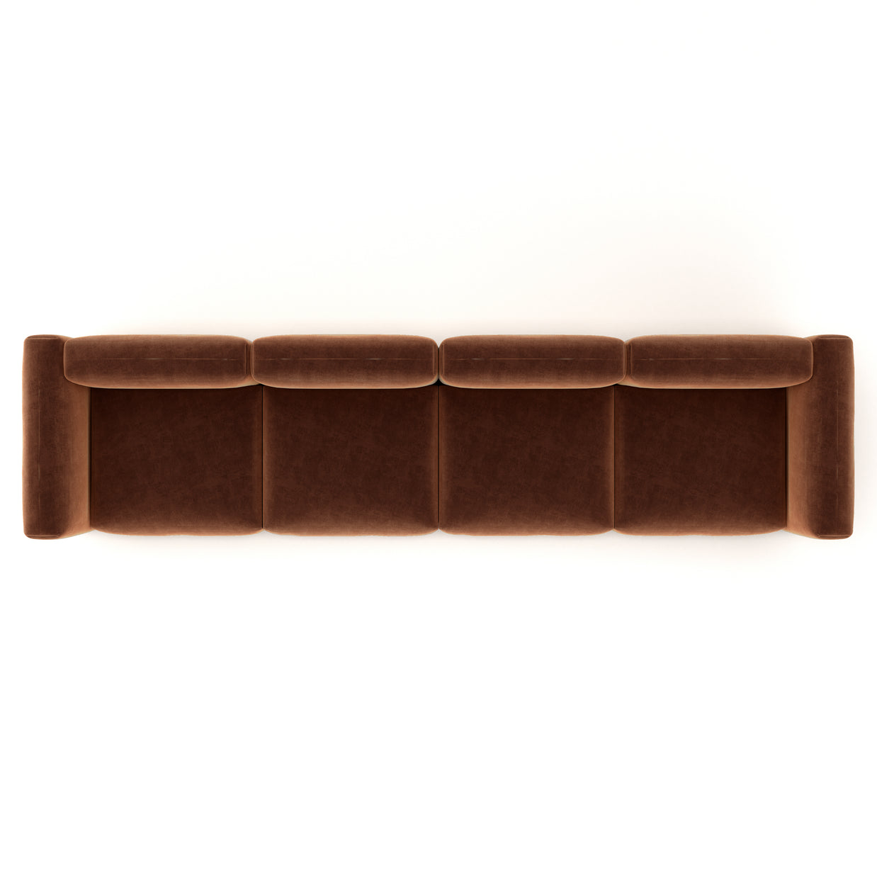 Charlotte Modular Sofa – Velvet Collection – Copper
