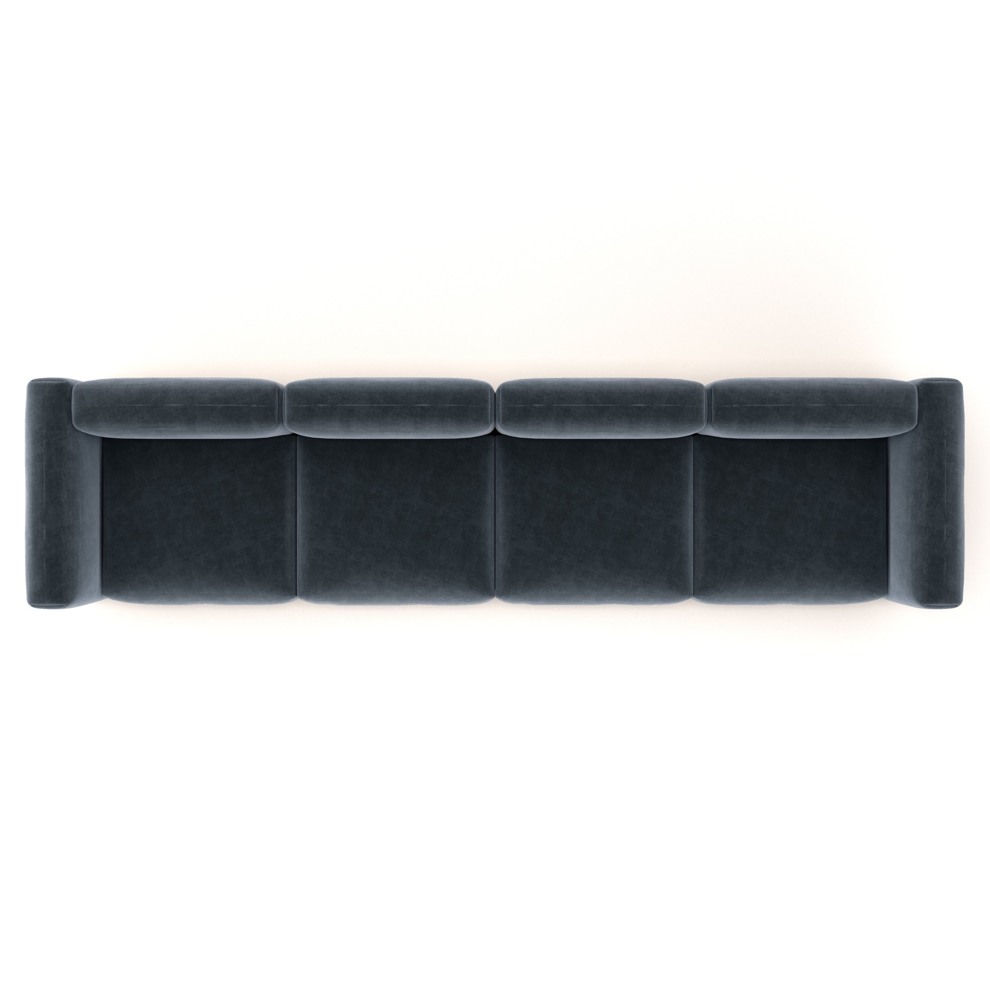 Charlotte Modular Sofa – Velvet Collection – Oxford Blue