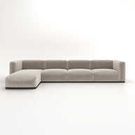 Charlotte Modular Sofa – Velvet Collection – Alabaster