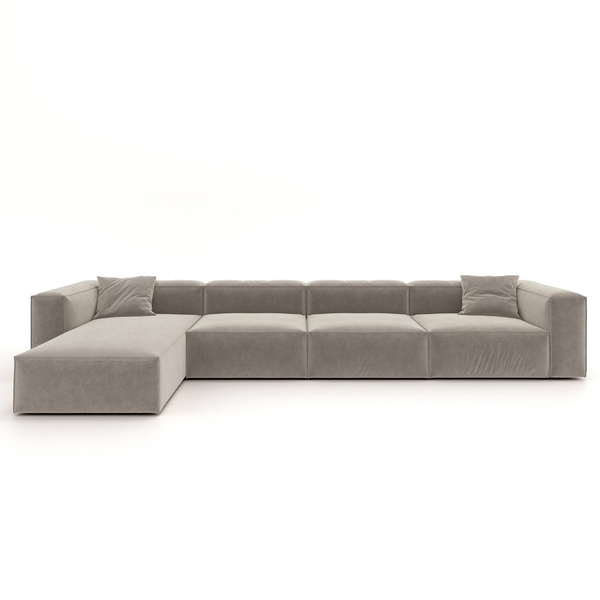 Eleanor Modular Sofa – Velvet Collection – Champagne
