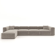 Eleanor Modular Sofa – Velvet Collection – Champagne