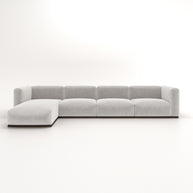 Charlotte Modular Sofa – Velvet Collection – Pearl
