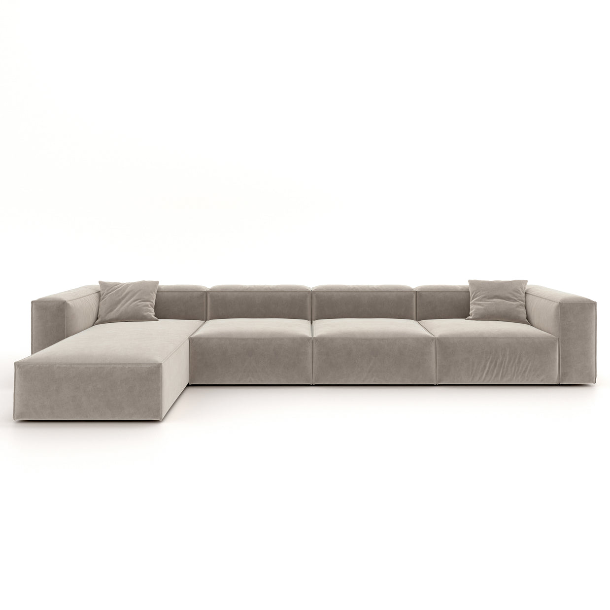 Eleanor Modular Sofa – Velvet Collection – Alabaster