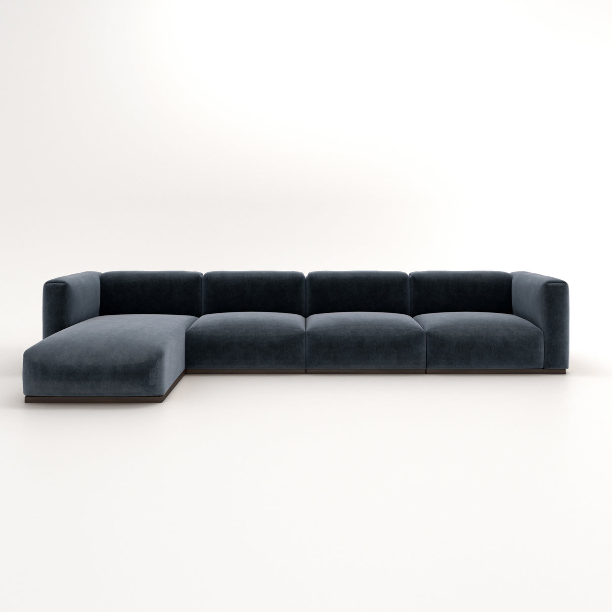 Charlotte Modular Sofa – Velvet Collection – Oxford Blue