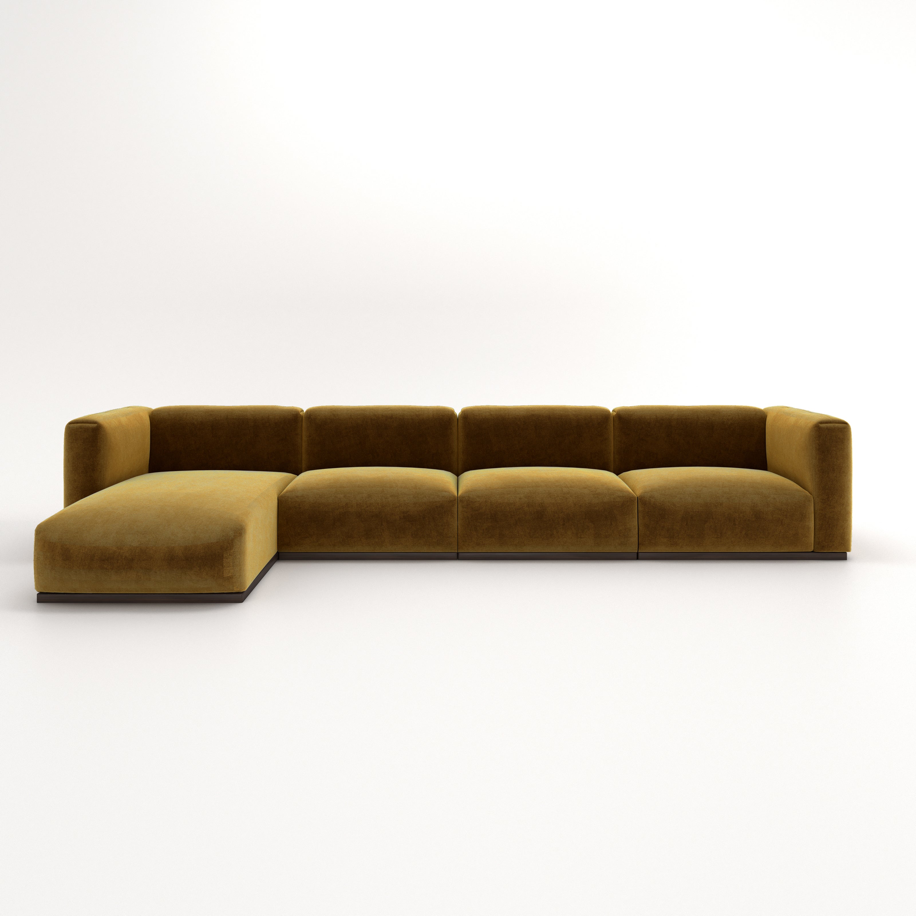 Charlotte Modular Sofa – Velvet Collection – Ochre