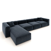 Eleanor Modular Sofa – Velvet Collection – Oxford Blue