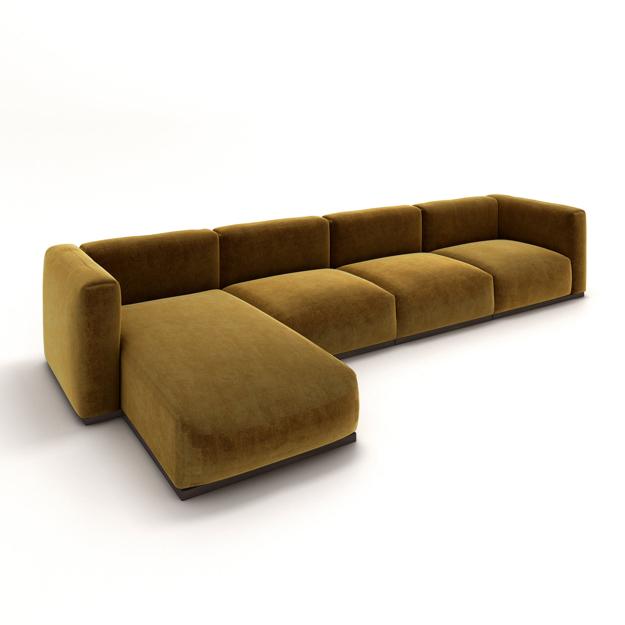 Charlotte Modular Sofa – Velvet Collection – Ochre