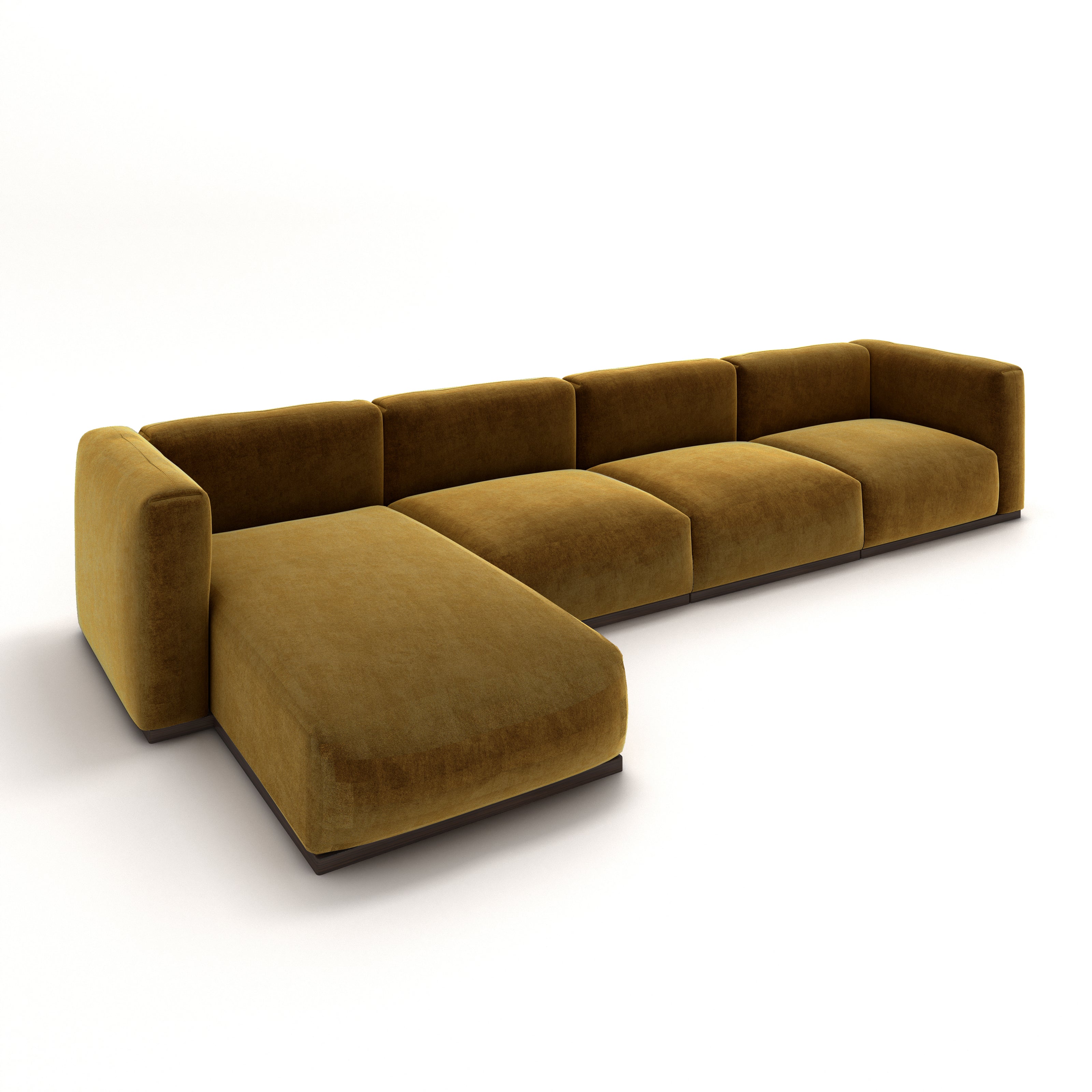 Charlotte Modular Sofa – Velvet Collection – Ochre