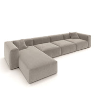 Eleanor Modular Sofa – Velvet Collection – Champagne