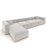 Eleanor Modular Sofa – Velvet Collection – Pearl