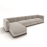 Charlotte Modular Sofa – Velvet Collection – Alabaster
