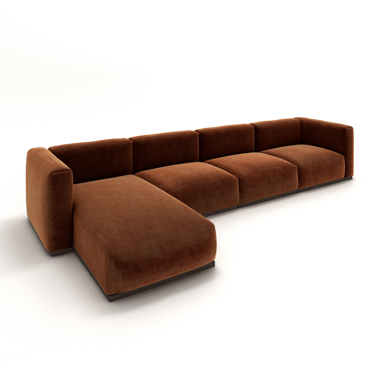 Charlotte Modular Sofa – Velvet Collection – Copper