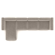 Charlotte Modular Sofa – Velvet Collection – Alabaster