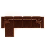 Eleanor Modular Sofa – Velvet Collection – Copper