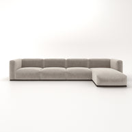 Charlotte Modular Sofa – Velvet Collection – Alabaster
