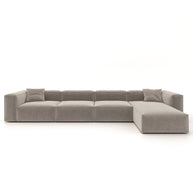Eleanor Modular Sofa – Velvet Collection – Champagne