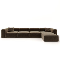 Eleanor Modular Sofa – Velvet Collection – Mocha