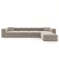 Eleanor Modular Sofa – Velvet Collection – Alabaster