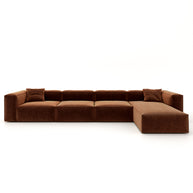 Eleanor Modular Sofa – Velvet Collection – Copper