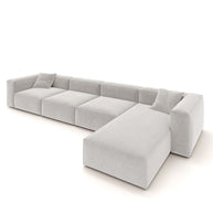 Eleanor Modular Sofa – Velvet Collection – Pearl