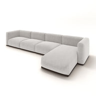 Charlotte Modular Sofa – Velvet Collection – Pearl