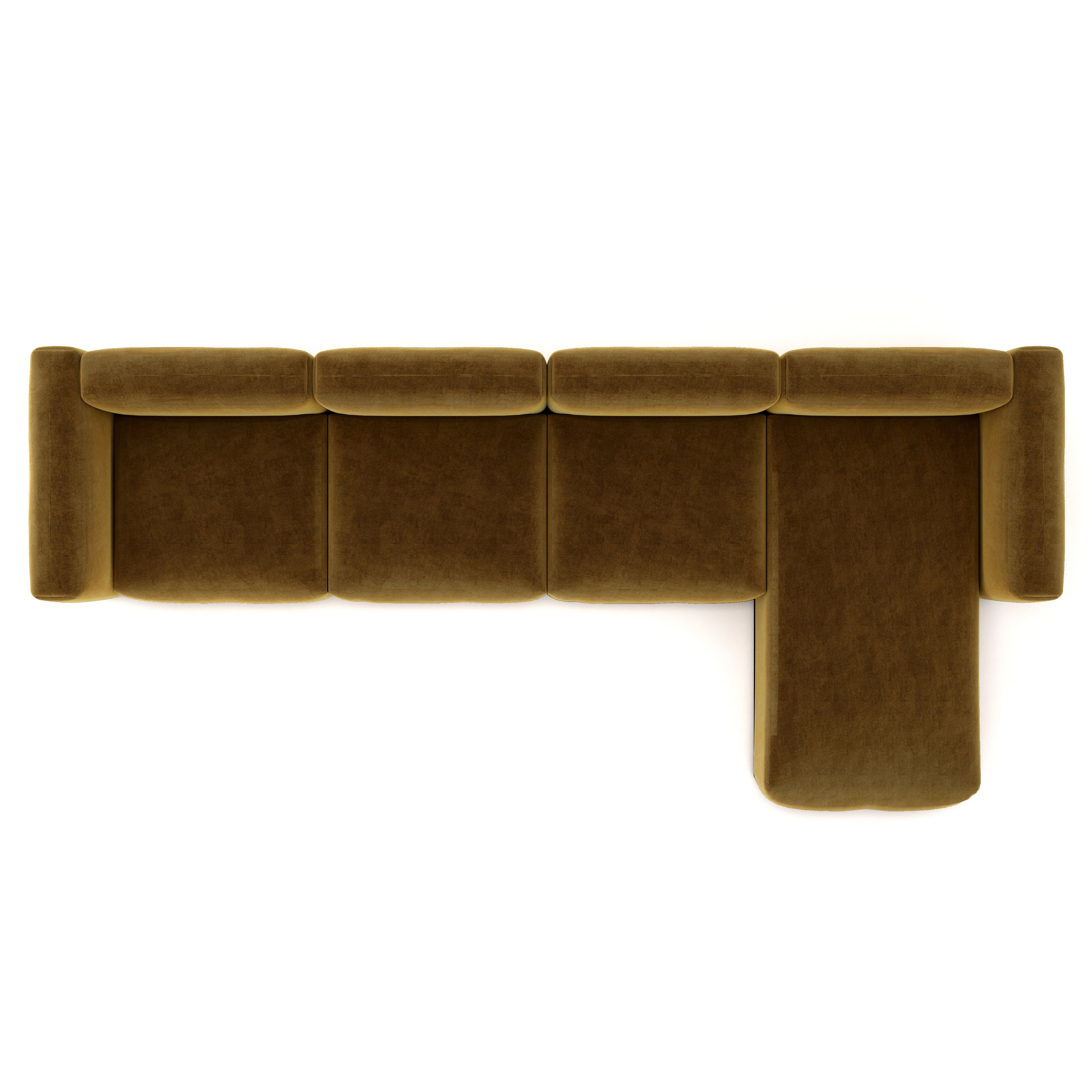 Charlotte Modular Sofa – Velvet Collection – Ochre