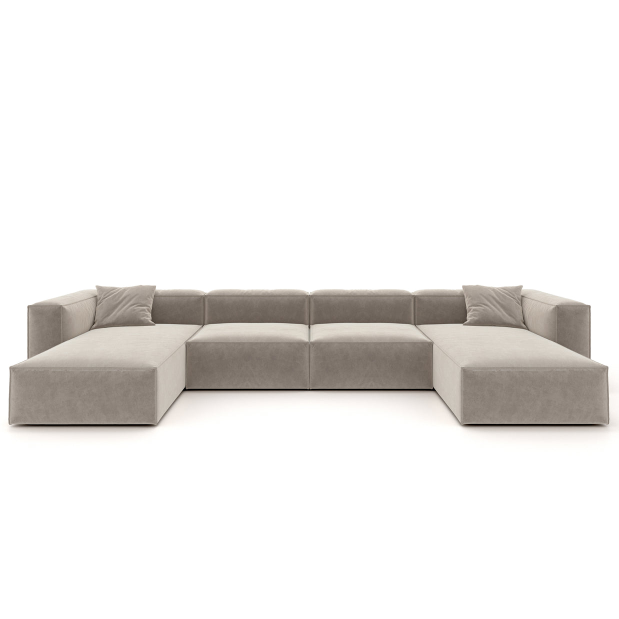 Eleanor Modular Sofa – Velvet Collection – Alabaster