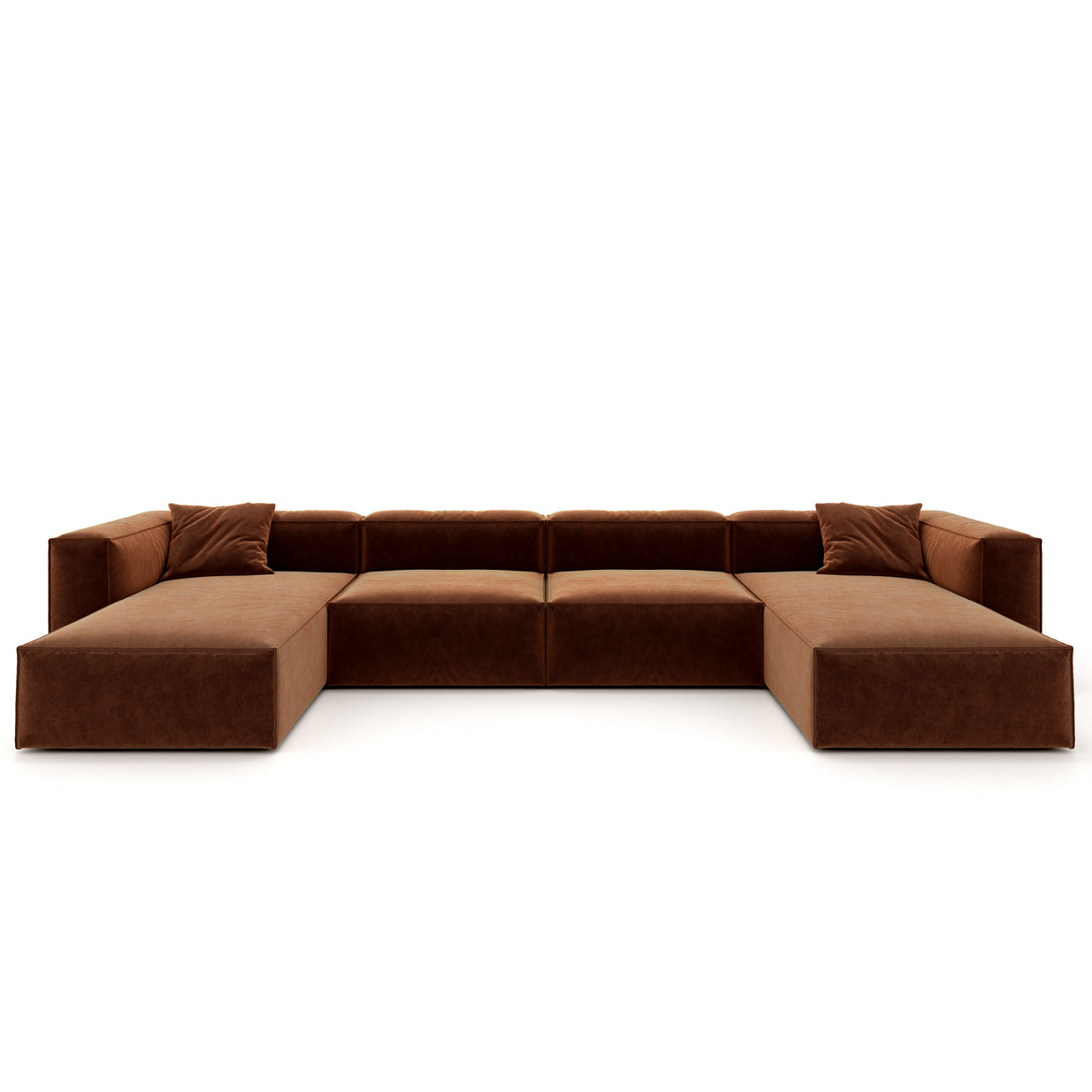 Eleanor Modular Sofa – Velvet Collection – Copper