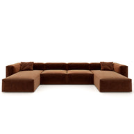 Eleanor Modular Sofa – Velvet Collection – Copper