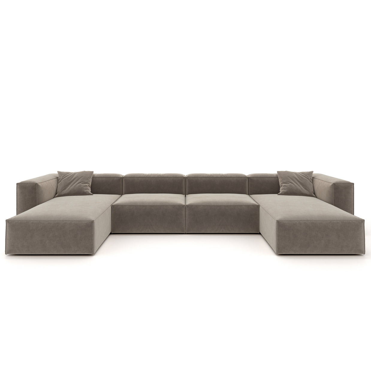 Eleanor Modular Sofa – Velvet Collection – Champagne