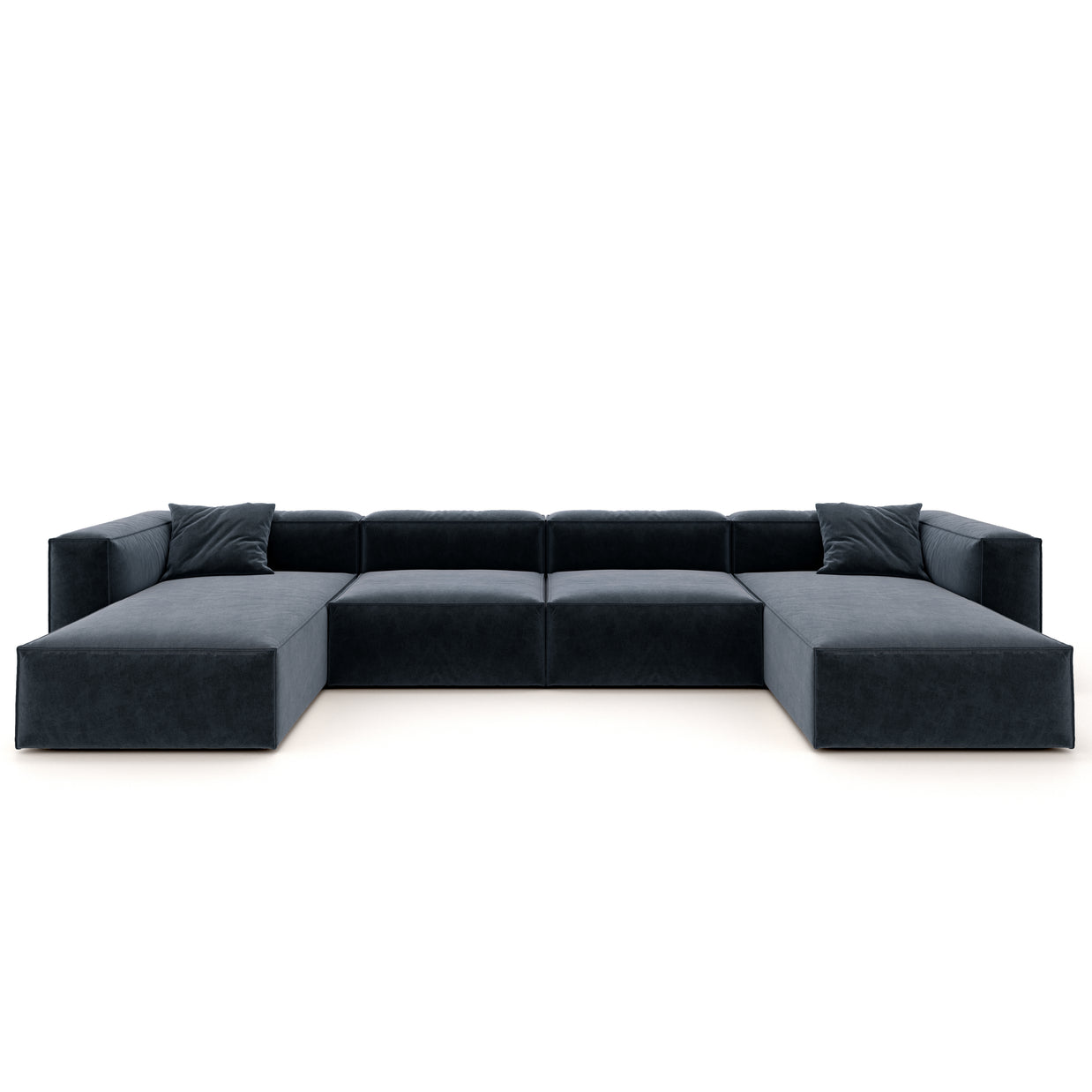 Eleanor Modular Sofa – Velvet Collection – Oxford Blue