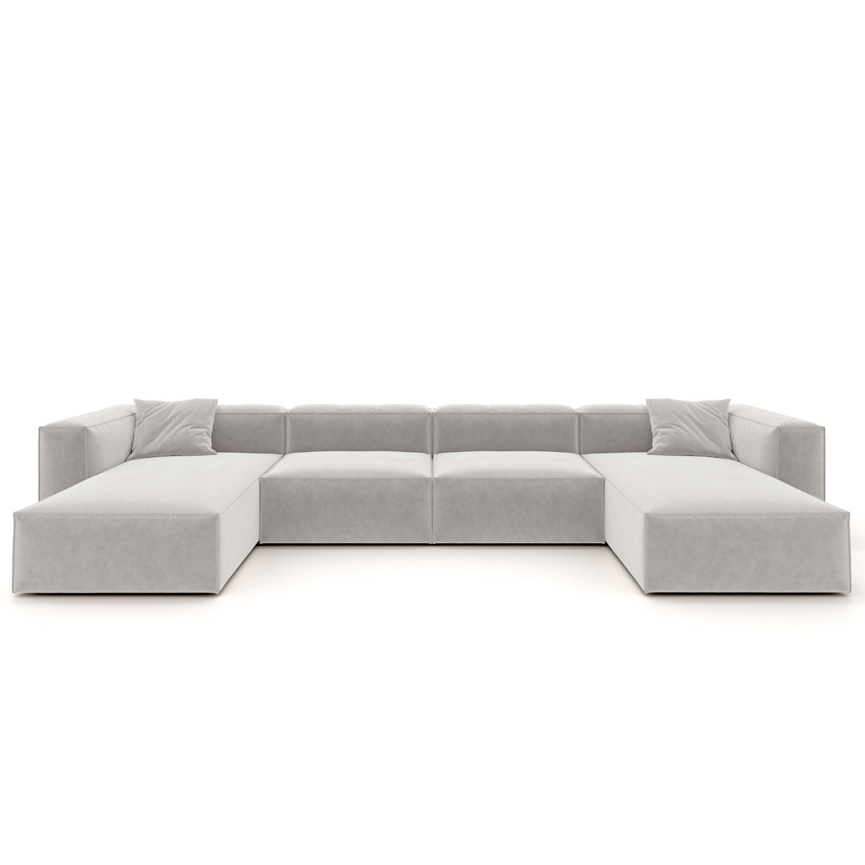 Eleanor Modular Sofa – Velvet Collection – Pearl