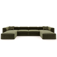 Eleanor Modular Sofa – Velvet Collection – Olive