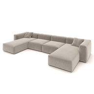 Eleanor Modular Sofa – Velvet Collection – Alabaster