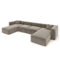 Eleanor Modular Sofa – Velvet Collection – Champagne