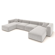 Eleanor Modular Sofa – Velvet Collection – Pearl