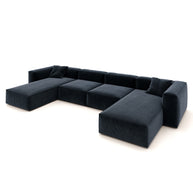 Eleanor Modular Sofa – Velvet Collection – Oxford Blue