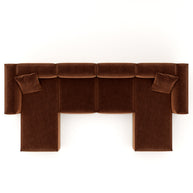 Eleanor Modular Sofa – Velvet Collection – Copper